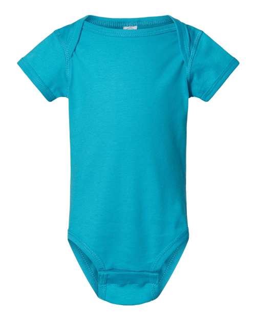 Infant Fine Jersey Bodysuit - Turquoise Front