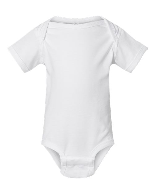 Infant Fine Jersey Bodysuit - White Front