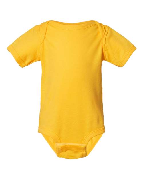 Infant Fine Jersey Bodysuit - Yellow Front