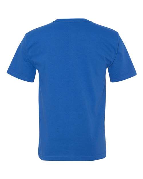 Unisex USA-Made Midweight Pocket T-Shirt - Royal Back