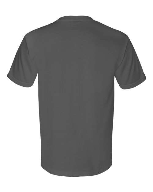 Unisex Union-Made Pocket T-Shirt - Charcoal Back