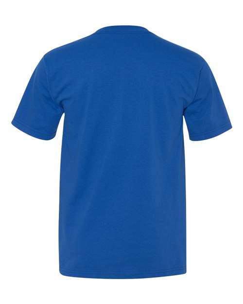 Unisex Union-Made Pocket T-Shirt - Royal Blue Back