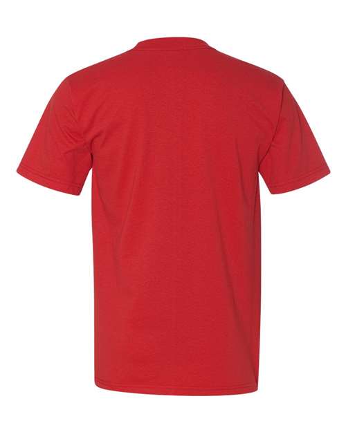 Unisex Union-Made Pocket T-Shirt - Red Back