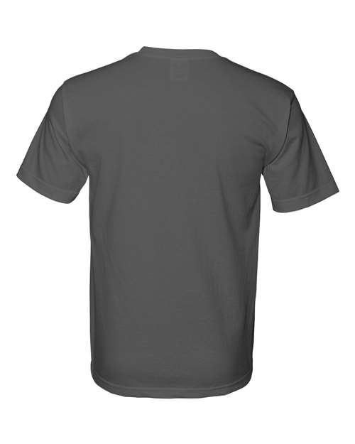 Unisex USA-Made Midweight T-Shirt - Charcoal Back