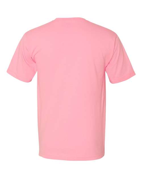 Unisex USA-Made Midweight T-Shirt - Pink Back