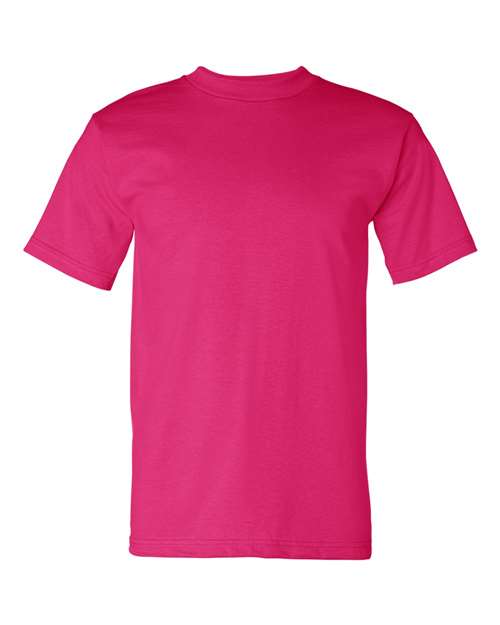 Unisex USA-Made Heavyweight T-Shirt - Bright Pink Front