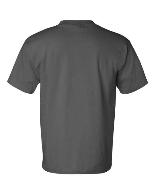 Unisex USA-Made Pocket T-Shirt - Charcoal Back