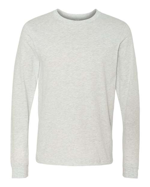 Unisex Jersey Long Sleeve Tee - Ash Front