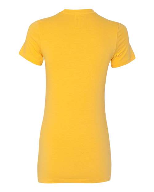 Women's Slim Fit Tee - Gold Back
