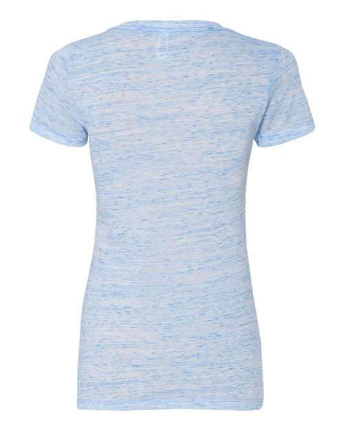 Women’s Jersey Deep V-Neck Tee - Blue Marble Back