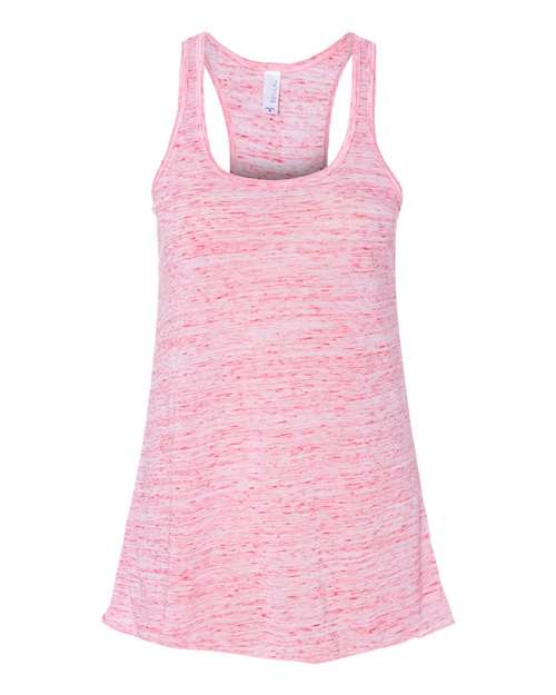Women's Flowy Racerback Tank - Red Marble Front