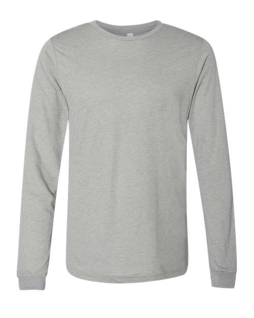 Unisex Triblend Long Sleeve Tee - Athletic Grey Triblend Front