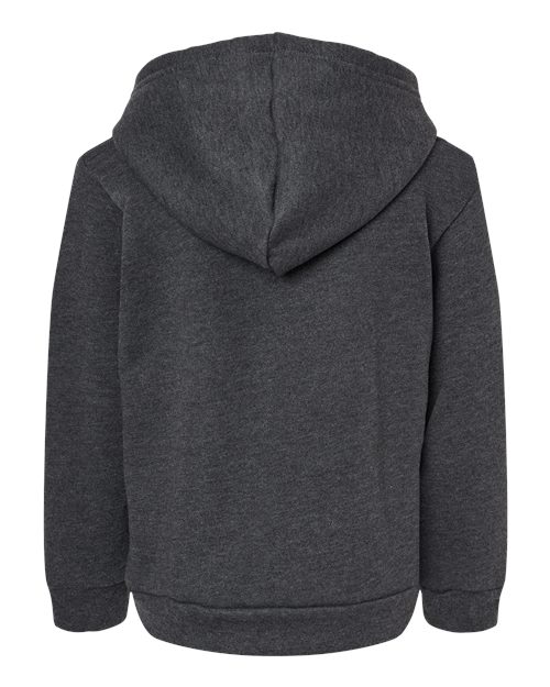Toddler Sponge Fleece Pullover Hoodie Sweatshirt - Dark Grey Heather Back