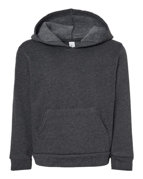 Toddler Sponge Fleece Pullover Hoodie Sweatshirt - Dark Grey Heather Front