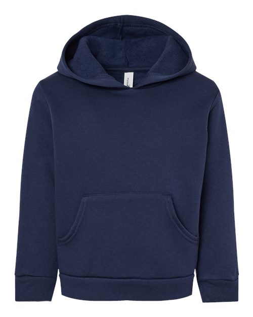 Toddler Sponge Fleece Pullover Hoodie Sweatshirt - Navy Front