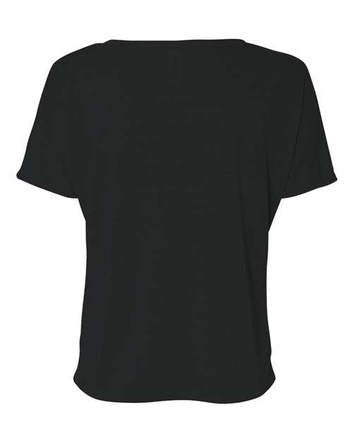 Women’s Slouchy V-Neck Tee - Black Back