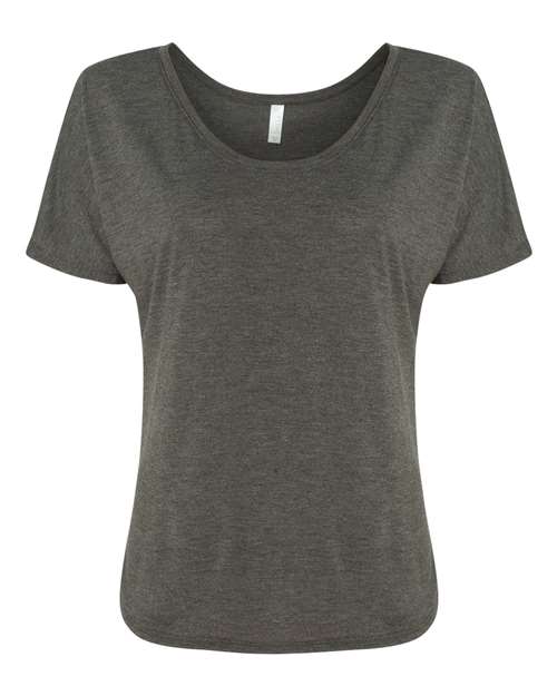Women’s Slouchy Tee - Dark Grey Heather Front