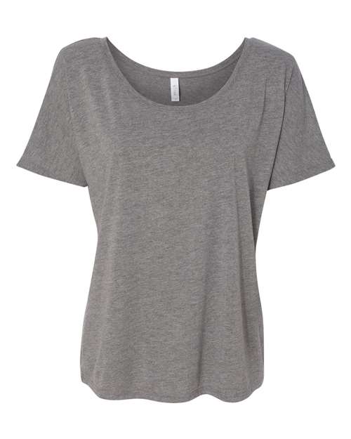 Women’s Slouchy Tee - Grey Triblend Front