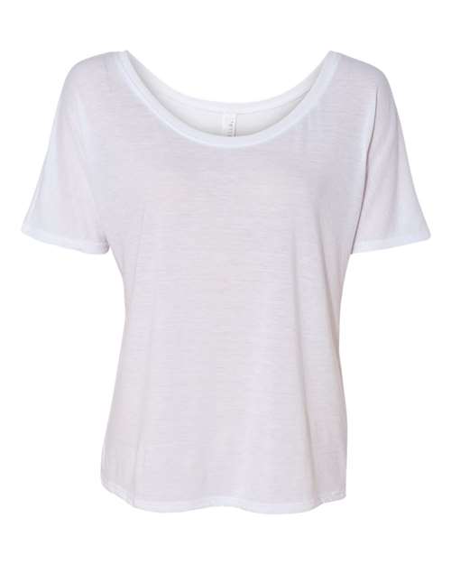 BELLA + CANVAS Women’s Slouchy Tee - White Front