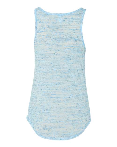 Women's Flowy V-Neck Tank - Blue Marble Back