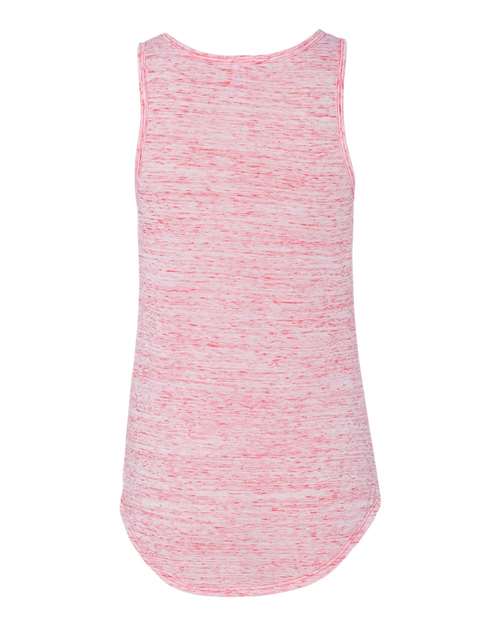 Women's Flowy V-Neck Tank - Red Marble Back