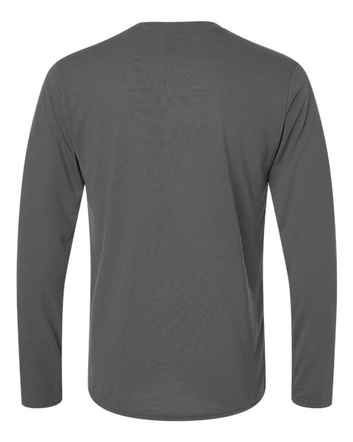Unisex Performance® Long Sleeve T-Shirt - Charcoal Back