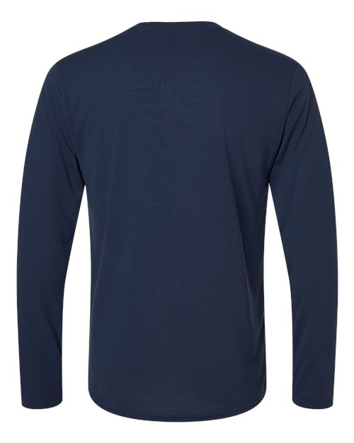 Unisex Performance® Long Sleeve T-Shirt - Navy Back