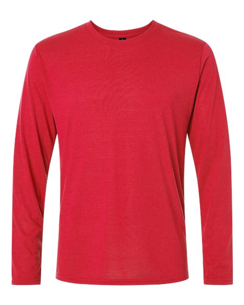 Unisex Performance® Long Sleeve T-Shirt - Red Front