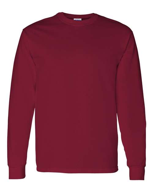 Gildan Unisex Heavy Cotton™ Long Sleeve T-Shirt - Cardinal Red Front