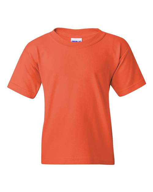 Gildan Youth Heavy Cotton™ T-Shirt - Coral Silk Front