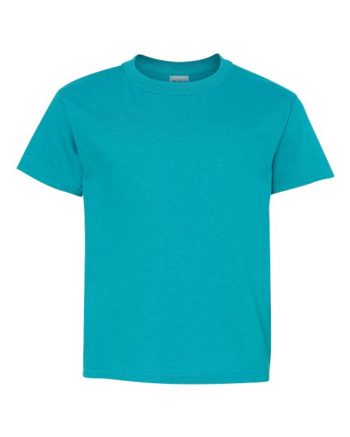 Gildan Youth Heavy Cotton™ T-Shirt - Tropical Blue Front