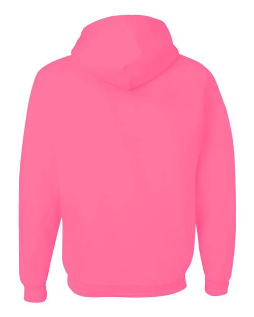 Unisex NuBlend® Hooded Sweatshirt - Neon Pink Back