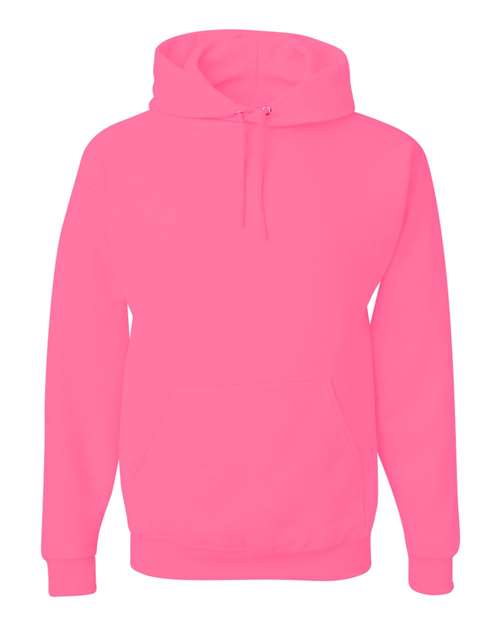 Unisex NuBlend® Hooded Sweatshirt - Neon Pink Front