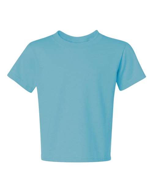 Youth Dri-Power® 50/50 T-Shirt - Aquatic Blue Front