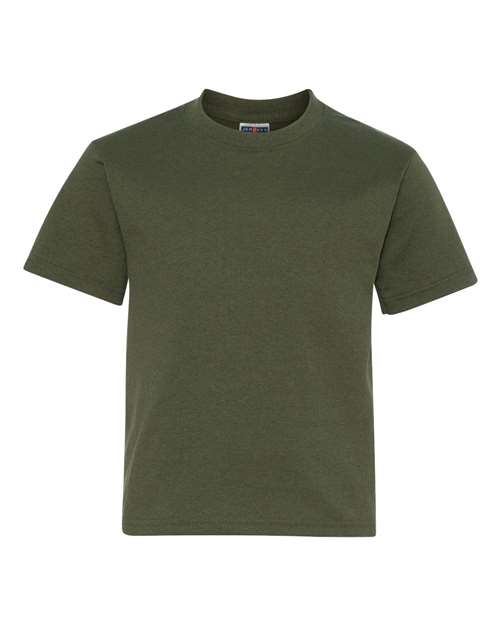 Youth Dri-Power® 50/50 T-Shirt - Military Green Front