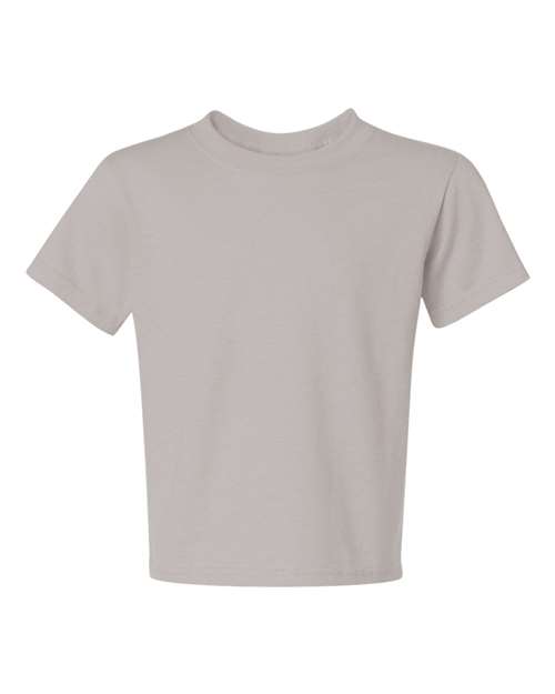 Youth Dri-Power® 50/50 T-Shirt - Silver Front