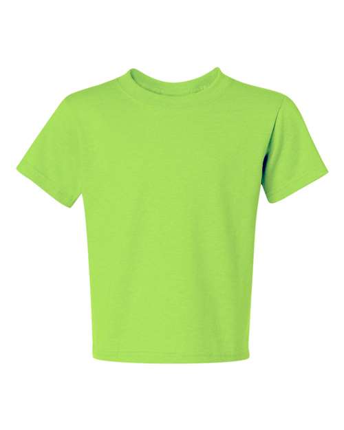 Youth Dri-Power® 50/50 T-Shirt - Neon Green Front