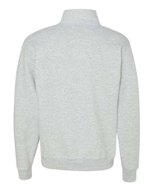 Unisex Nublend® Cadet Collar Quarter-Zip Sweatshirt - Ash Back