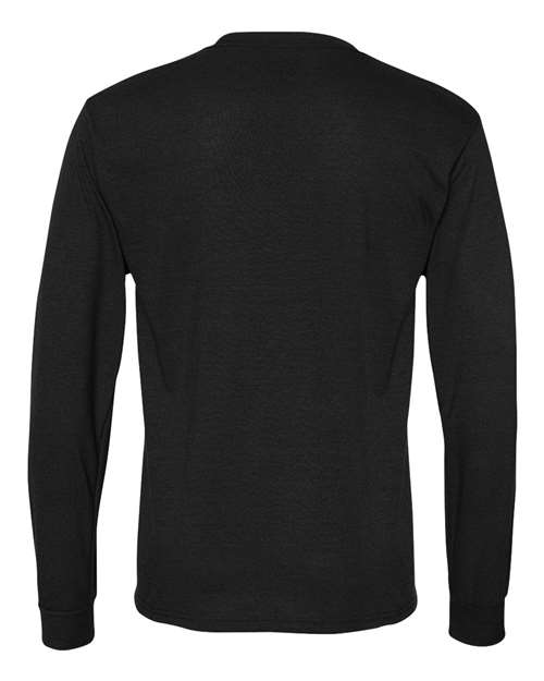 Unisex Dri-Power® Performance Long Sleeve T-Shirt - Black Back