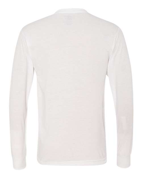 Unisex Dri-Power® Performance Long Sleeve T-Shirt - White Back