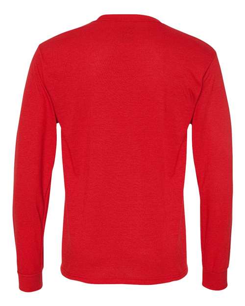 Unisex Dri-Power® Performance Long Sleeve T-Shirt - True Red Back