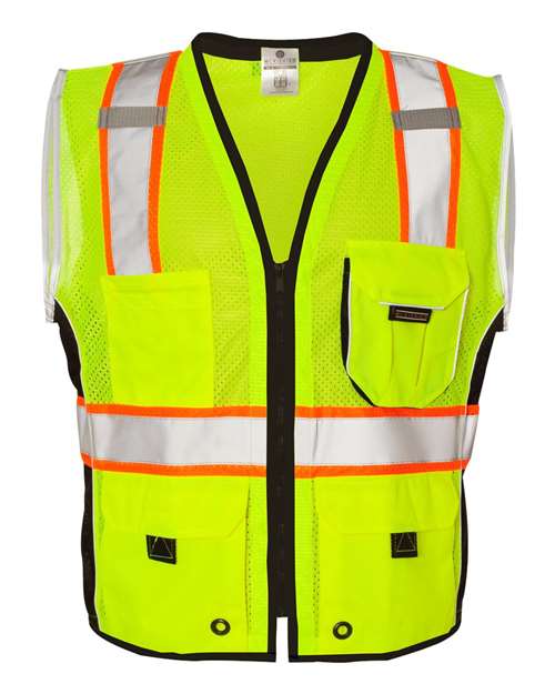 Unisex Premium Black Series® Heavy-Duty Vest - Lime Front