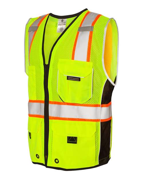 Kishigo Unisex Premium Black Series® Heavy-Duty Vest - Side
