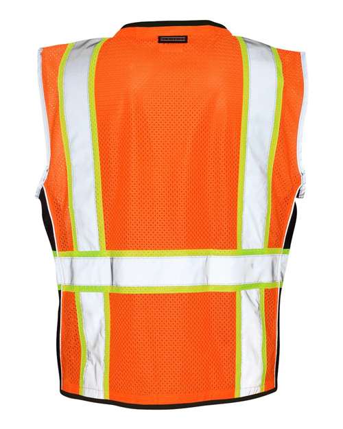 Unisex Premium Black Series® Heavy-Duty Vest - Orange Back