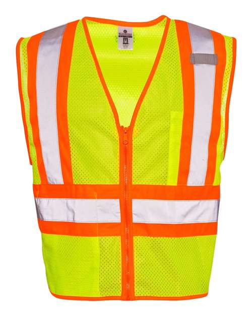 Unisex Ultra-Cool™ Contrasting Mesh Vest - Lime Front