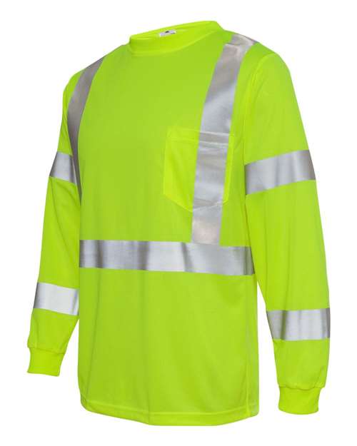 Kishigo Unisex Long Sleeve Class 3 T-Shirt - Side