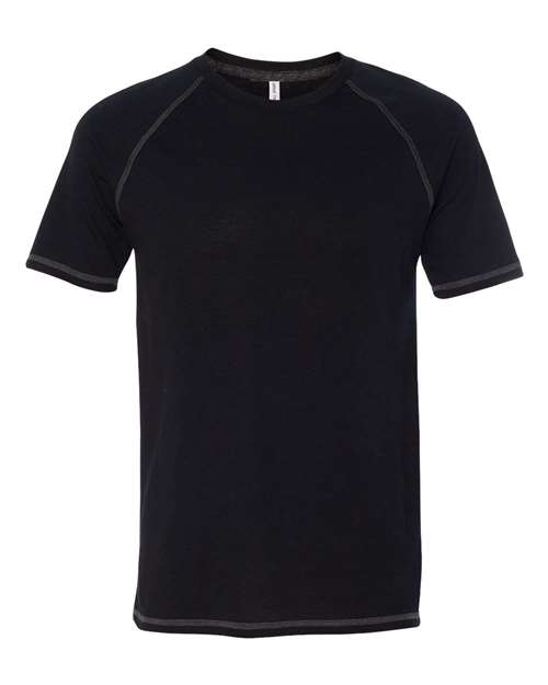 Bayside Unisex Fine Jersey T-Shirt - Dusty Blue Front