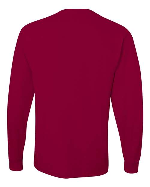 Unisex Dri-Power® Long Sleeve 50/50 T-Shirt - Cardinal Back
