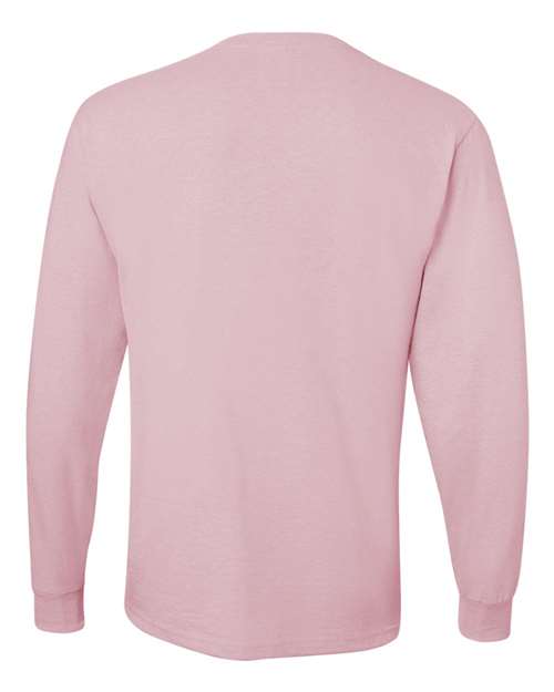 Unisex Dri-Power® Long Sleeve 50/50 T-Shirt - Classic Pink Back