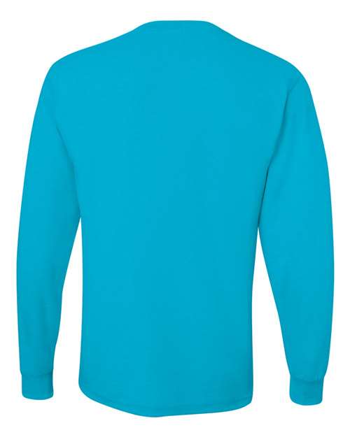 Unisex Dri-Power® Long Sleeve 50/50 T-Shirt - California Blue Back